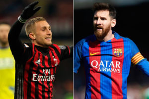 deulofeu y messi barcelona