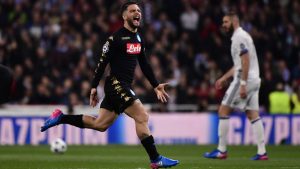insigne gol real madrid napoli champions 2017