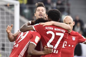 Bayern celebrando el título de la Bundesliga