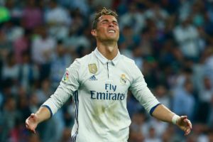 Cristiano Ronaldo gritando