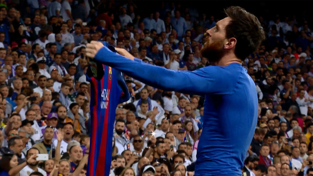 Leo Messi en el Bernabéu