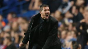 Simeone con el Atlético