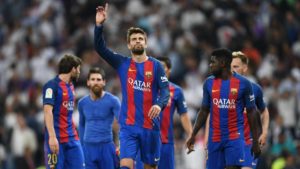mejores infinitamente somos dijo pique tras el 3-2 definitivo en el clasico, real madrid barcelona 2017.