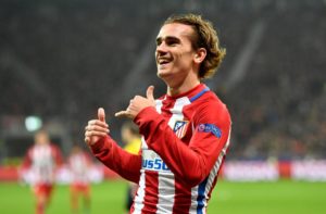 Antoine Griezmann con el Atlético