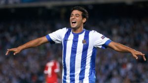 Carlos Vela con la Real Sociedad