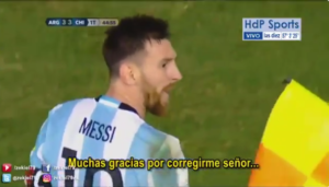 parodia messi video juez de linea chile argentina eliminatorias