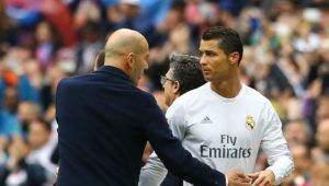 Zidane y Cristiano en el Bernabéu