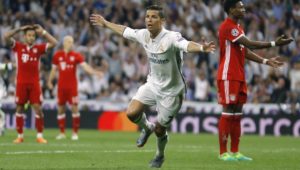 cr7 cristiano ronaldo en cuartos de final ante el bayern munich por champions league