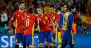 seleccion española con pique y koke