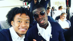 Cuadrado y Pogba en Colombia