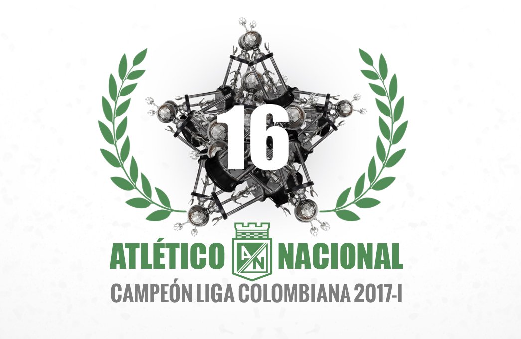 Atlético Nacional borda la estrella 16 en su escudo