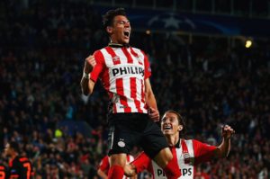 Héctor Moreno en la Champions