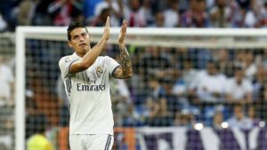 James Rodríguez con el Madrid