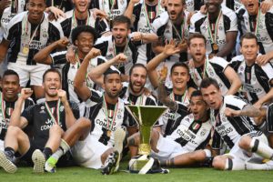 Juventus celebrando