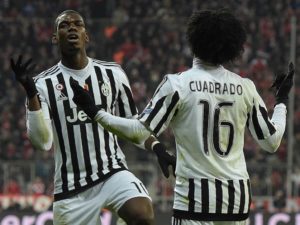 Pogba y Cuadrado con la Juve