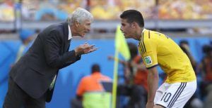 Pékerman y James con Colombia