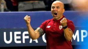 Sampaoli con el Sevilla