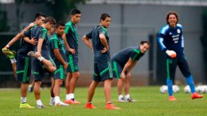 Selección mexicana en entrenamiento