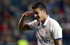 james rodriguez celebra gol con el real madrid