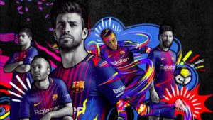 la nueva camiseta nike del barcelona para la temporada 2017-18 con rakuten como patrocinador global