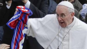 papa francisco hincha de san lorenzo