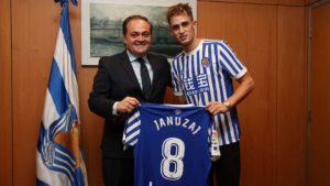 Adan Januzaj con la Real Sociedad