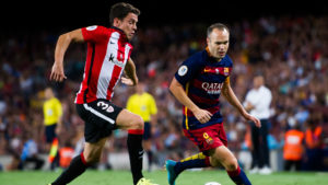 Gorka Elustondo ante el Barca