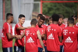 James con el Bayern
