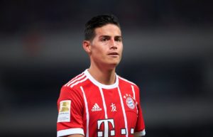 james rodriguez con la camiseta del bayern munich