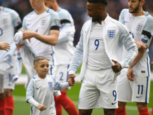 Jermain Defoe y Bradley Lowery