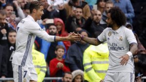 Marcelo y Cristiano Ronaldo
