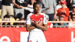 Mbappé con el Mónaco