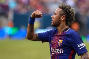 Neymar con el Barca