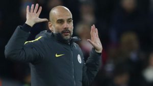 Pep Guardiola en el city