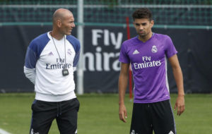 Zinedine y Luca Zidane con el Madrid