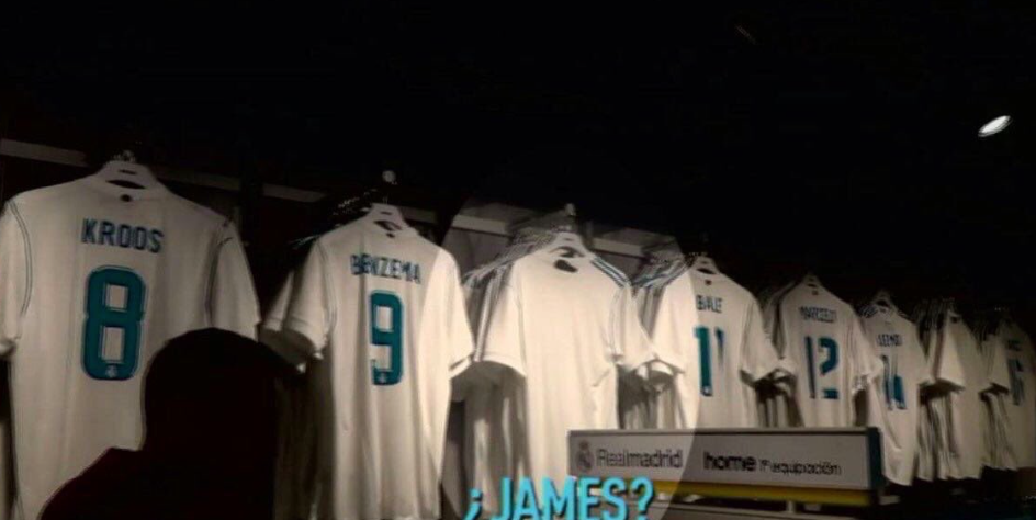 la camiseta de James Rodriguez fue removida de la tienda oficial del Santiago Bernabéu