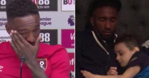 Jermain defoe y Bradley Lowery.