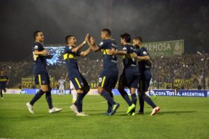 Boca festejando