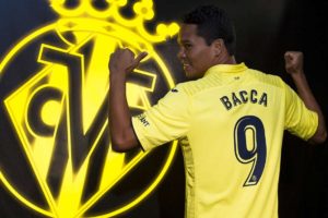 Carlos Bacca con el Villarreal