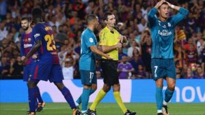 Cristiano ante el Barca