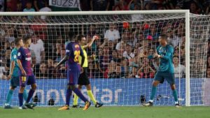 Ronaldo expulsado con Barcelona
