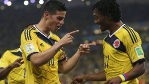 James Rodríguez y Juan Cuadrado