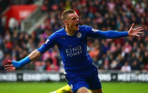 Jamie Vardy con el Leicester