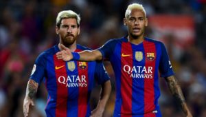 Messi y Neymar en el Barca