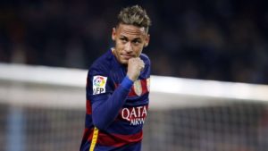 Neymar con el Barca