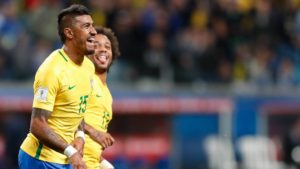 Paulinho y Marcelo ante Ecuador