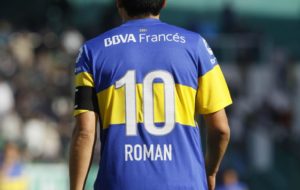 Riquelme con la '10 de Boca