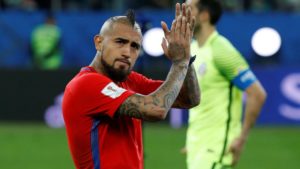 Vidal con 'La Roja'