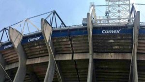 Así quedó el estadio azteca tras le terremoto de 7,1 en mexico el 19 de septiembre de 2017