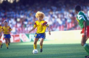 El Pibe Valderrama con Colombia